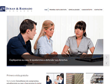 Tablet Screenshot of dbabogados.com